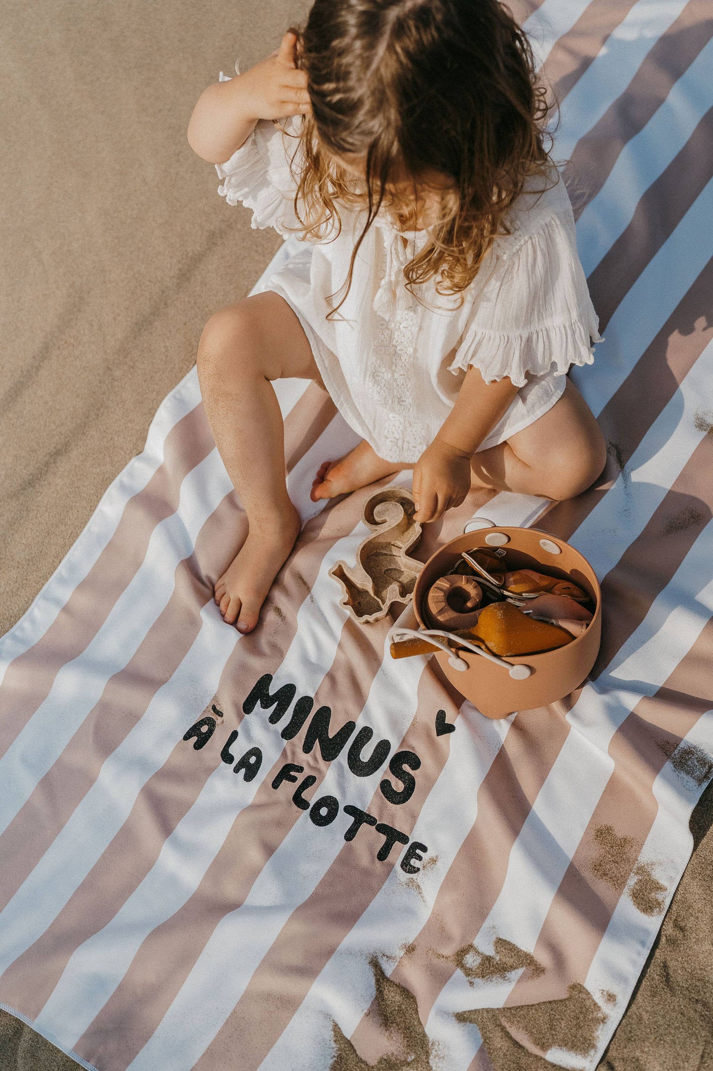 Serviette Microfibre Enfant « Minus à la Flotte » – Rose