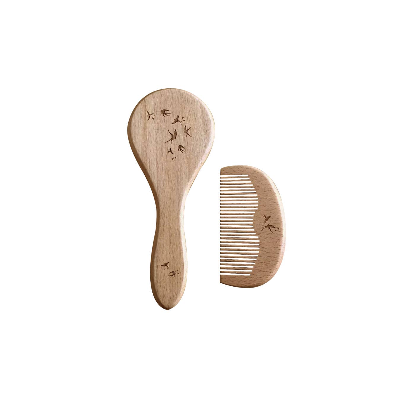 Set Brosse & Peigne « Hirondelles »