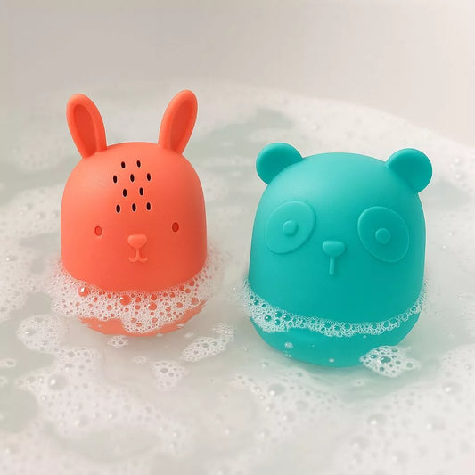 Jouets de Bain – Panda & Lapin Aspergeurs en Silicone
