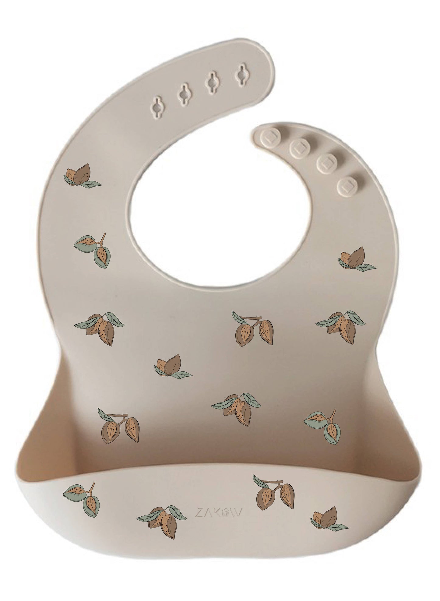 Bavoir en Silicone « Amandes »