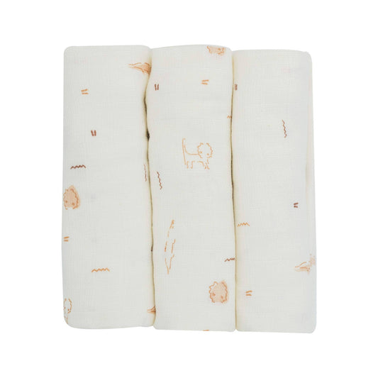 Lot 3 langes 70x70- Beige