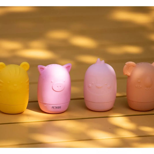 Jouets de Bain – Animaux Rigolos en Silicone (Set de 4) – Orangé