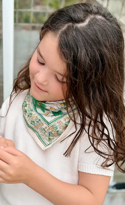 Foulard Bébé & Enfant Agra – Pistache, 50 cm