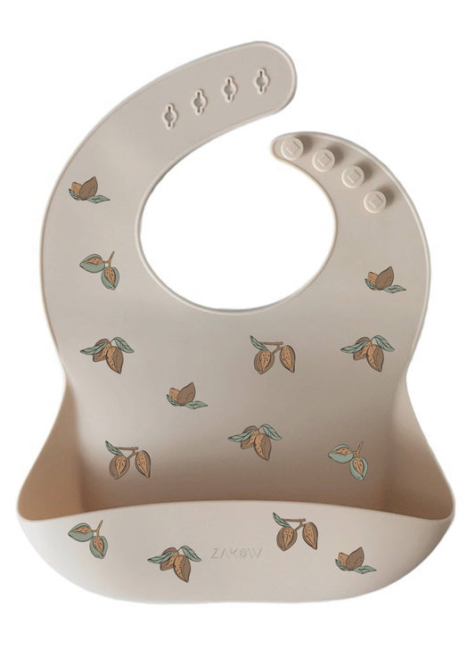 Bavoir en Silicone « Amandes »