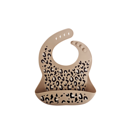Bavoir en Silicone « Léopard »